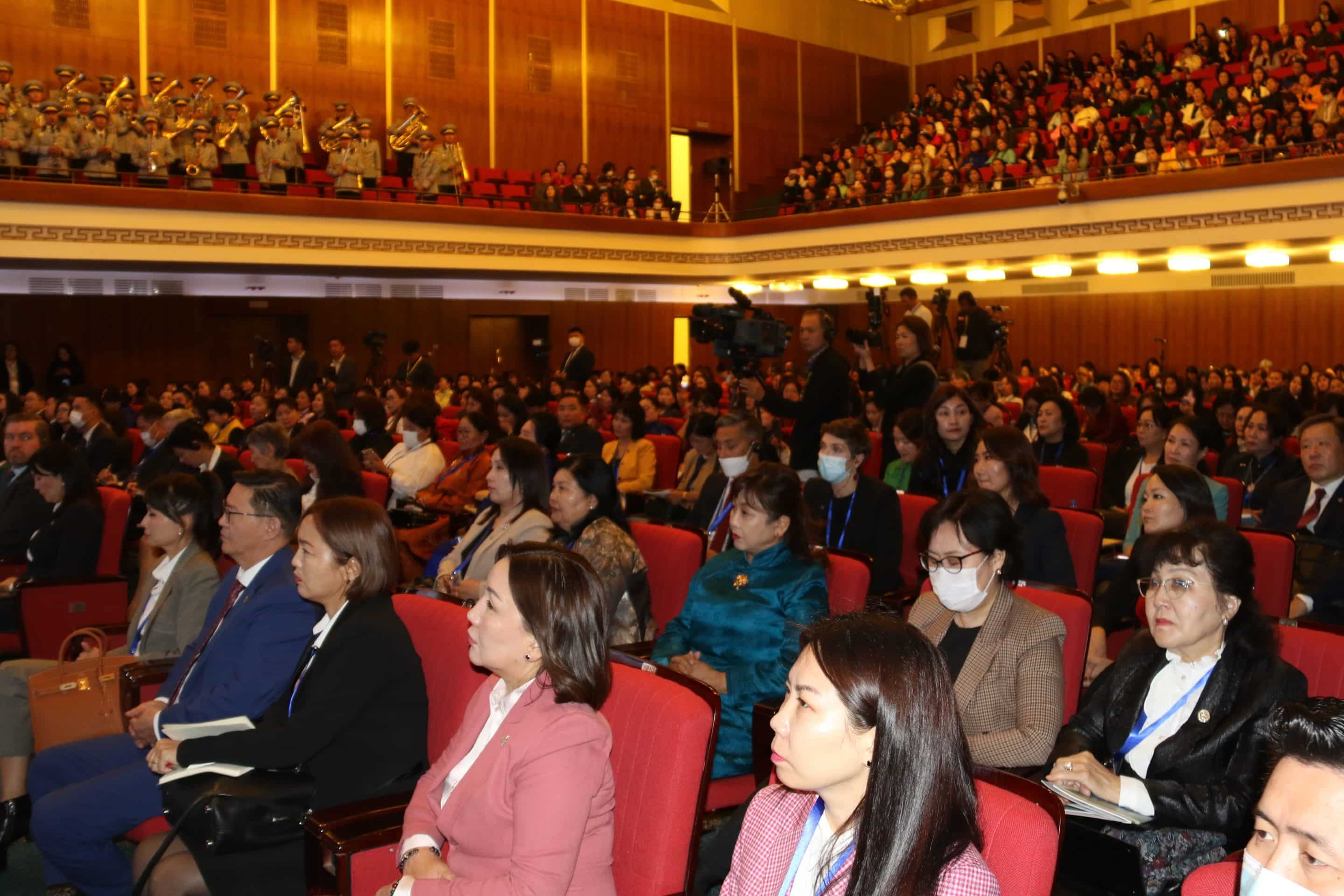 Audience at National Forum in Mongolia on Increasing Women’s Participation in the Economy 