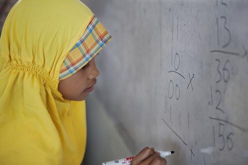 Indonesian school children