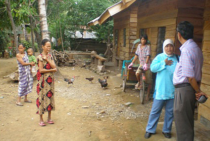 Asia Pananrangi in her village of Bone