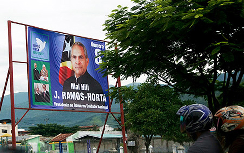 Timor election posters