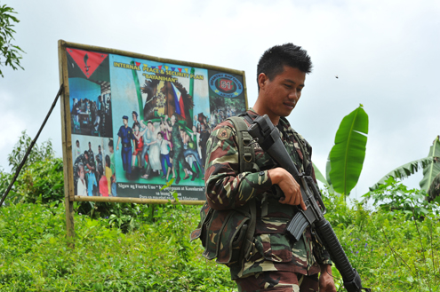 A soldier in the southern Philippines