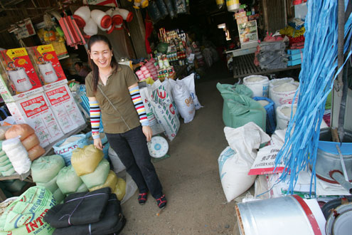 Cambodian small business owner