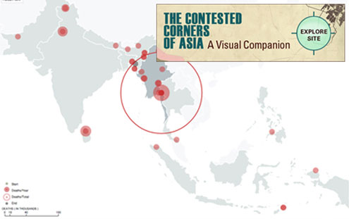 Asia's Contested Corners Data Viz