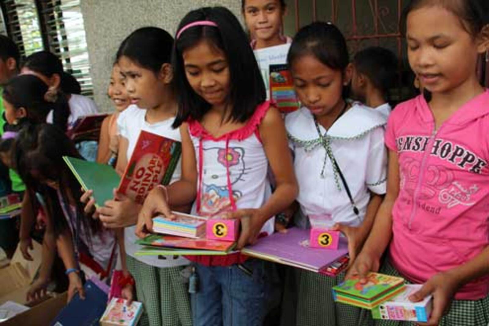 Book donation to Tacloban schools