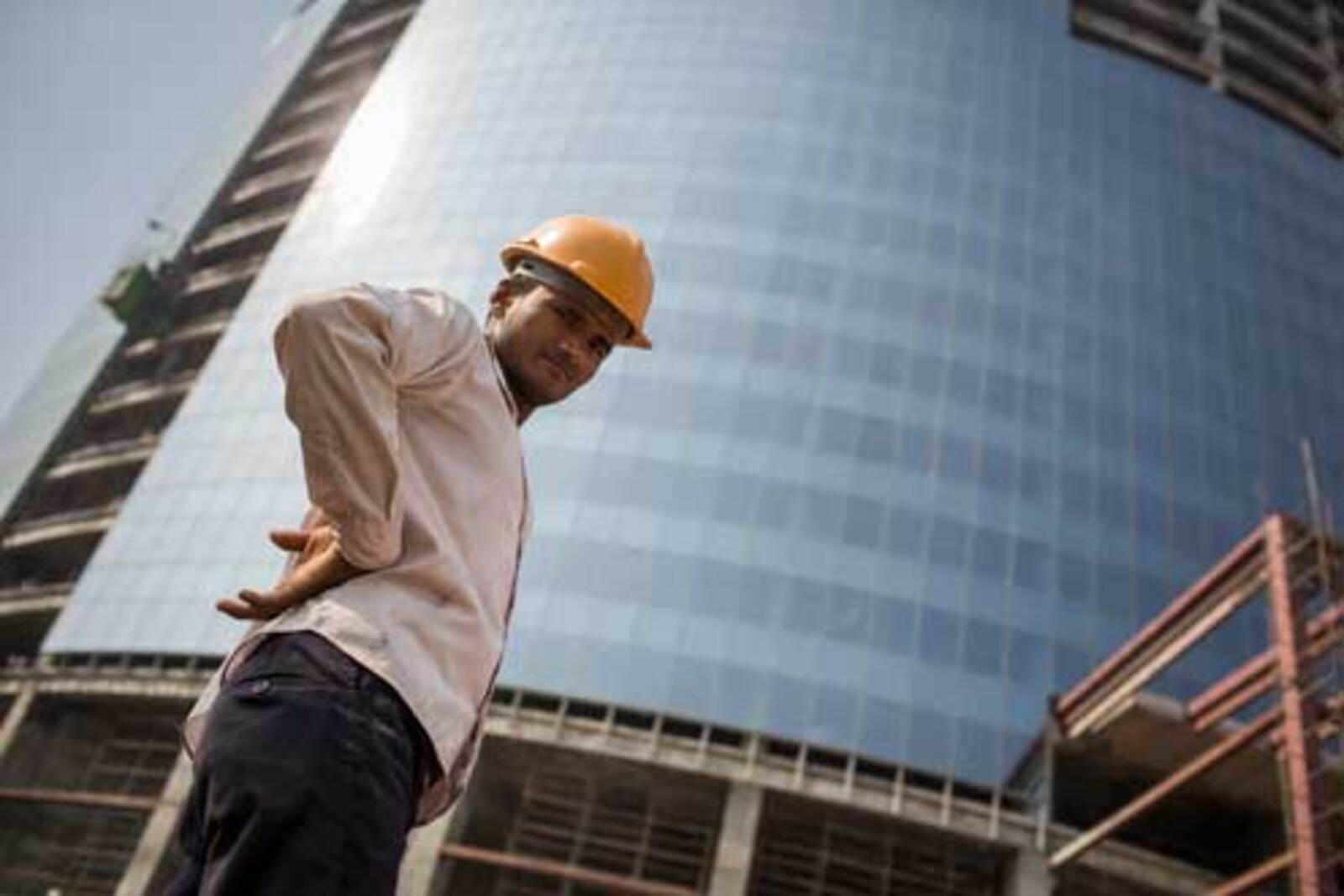 A worker in Gurgaon 