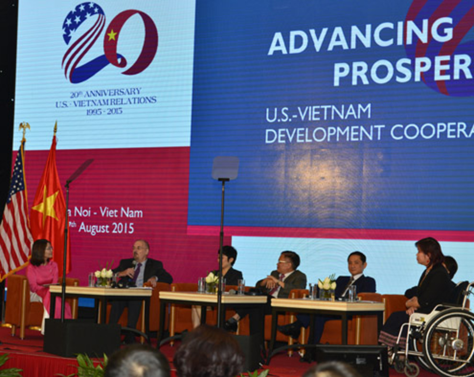 Michael DiGregorio speaking at "Advancing Prosperity: U.S.-Vietnam Development Cooperation."