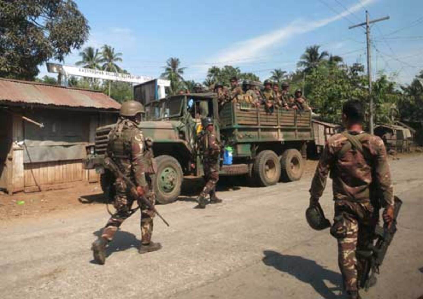 Due to ongoing violence and security risks, military presence has increased in Patikul, Sulu, where violent episodes between the military and the MNLF still remain.  